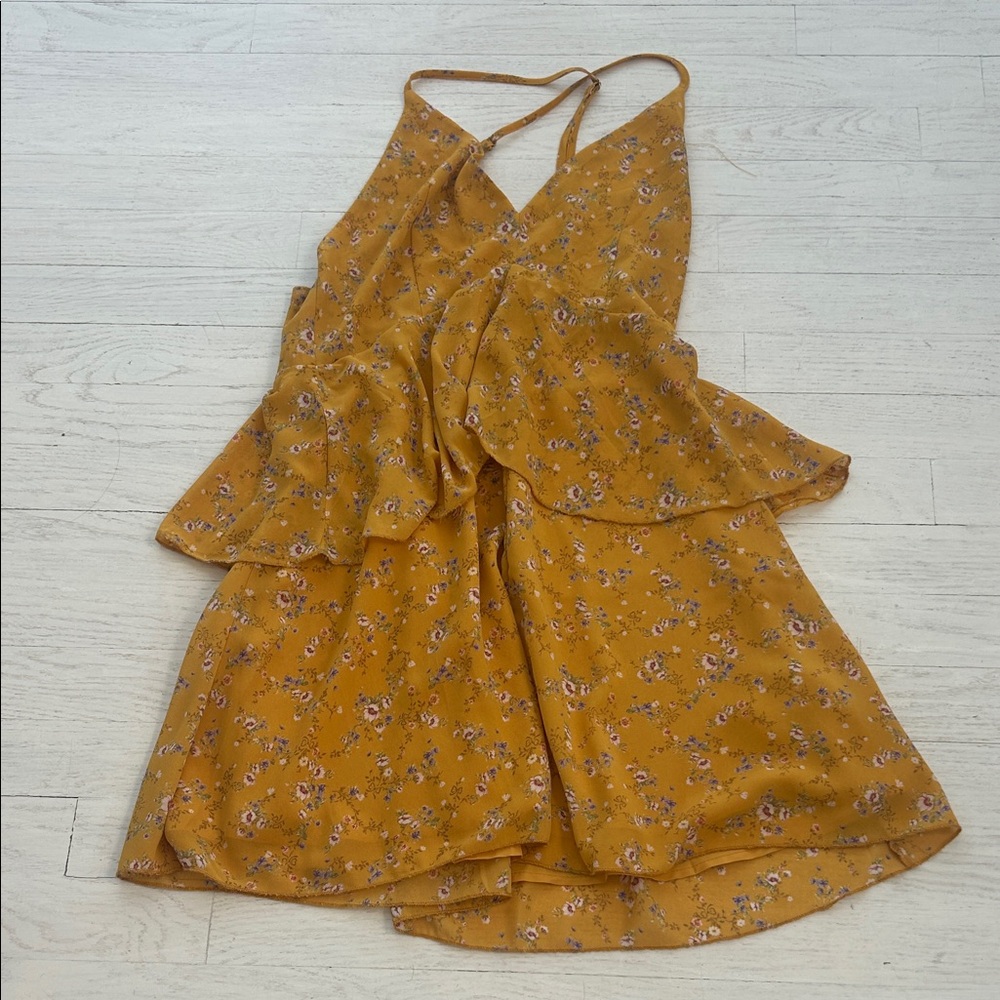 Yellow flower dress